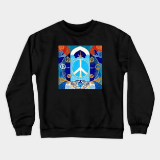 Anti War Peace Sign design protest war peace Israel Palestine Crewneck Sweatshirt